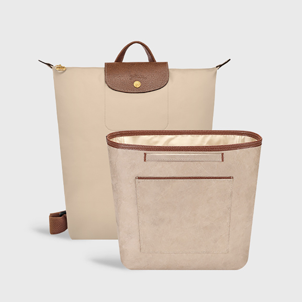 Backpack Insert Organizer - バックパックオーガナイザーインサート＆ライナー（カップホルダー付き）、ロンシャン・ル・プリアージュ・オリジナルMバックパック対応