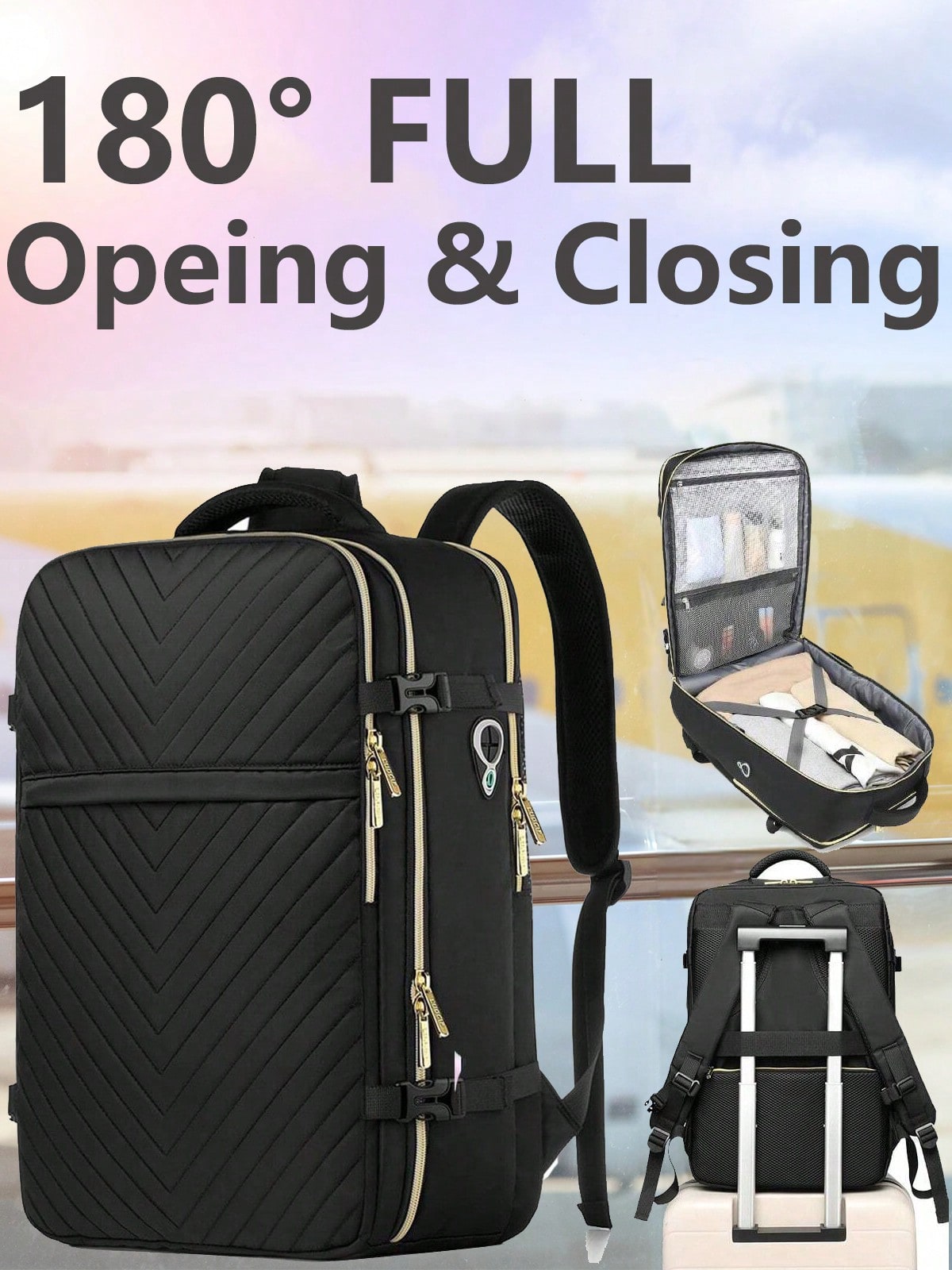 Travel Backpack Anti Theft - 大型機内持ち込みトラベルバックパック - 機内持ち込み可能 防水 防盗 ラゲージ