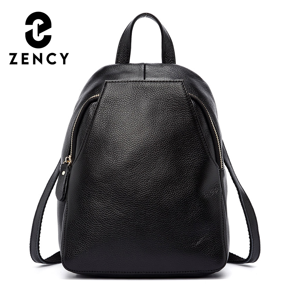 Travel Backpack Anti Theft - Zency チャーム女性バックパック 100% 本革盗難防止ボタンエレガントな女性旅行バッグ通学女の子のためのホリデーナップザック
