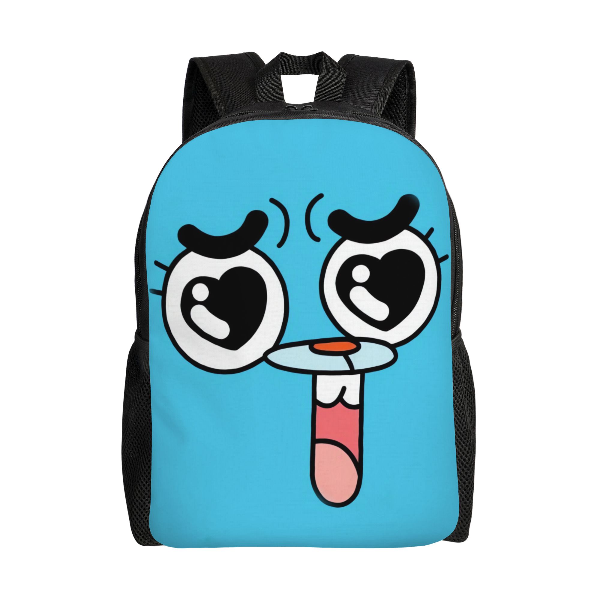 School Backpack Teen - ガムボール・ガムボール・ワターソン 素晴らしい漫画バックパック 楽しいバックパック ティーンキャンプ 大型高校生バッグ カラフルなリュックサック