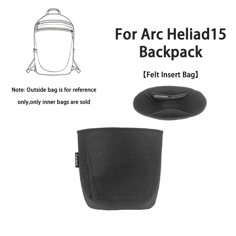 Backpack Insert Organizer - EverToner フェルトインサートインナーバッグオーガナイザー Arc Heliad15 バックパック財布オーガナイザーハンドバッグ収納バッグに適合