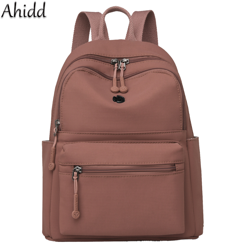 カジュアルマルチポケットバックパック女性用防水ナイロンデイパ - Canvas Backpack Casual のレビューと価格