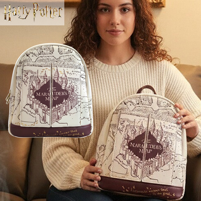 ハリー・ポッター地図柄プリントコスプレ女性用ダブルストラップ - Mini Backpack Purse のレビューと価格
