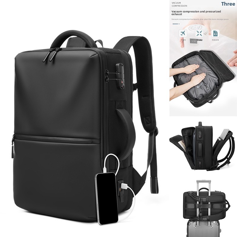 防水ビジネス旅行用バックパック USB充電ポート付き 大容量 - Business Backpack Brief のレビューと価格