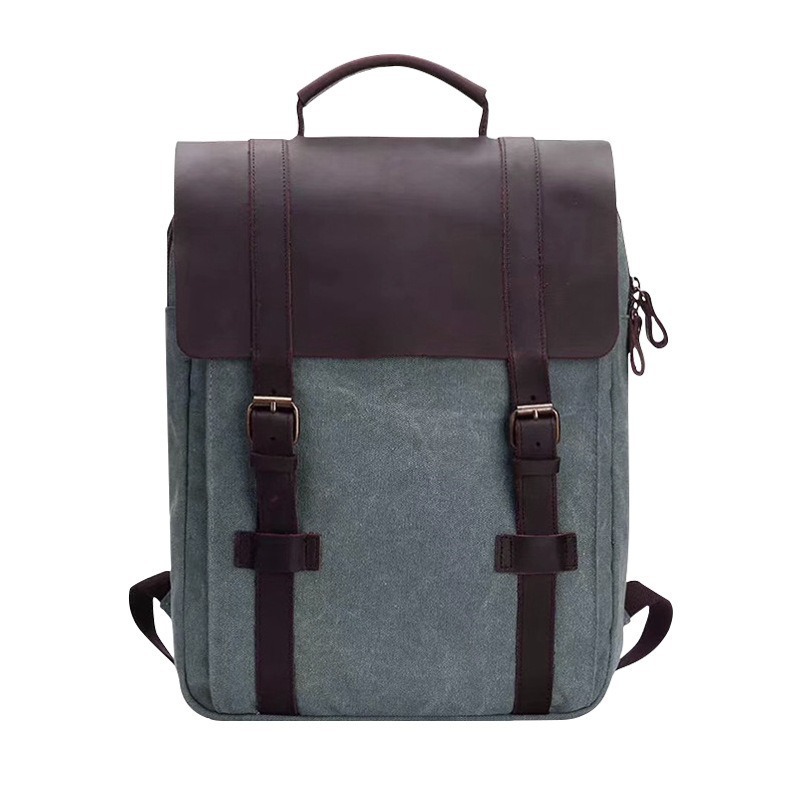 ファッショントレンドバックパックスクールバッグメンズカジュア - Canvas Backpack Casual のレビューと価格