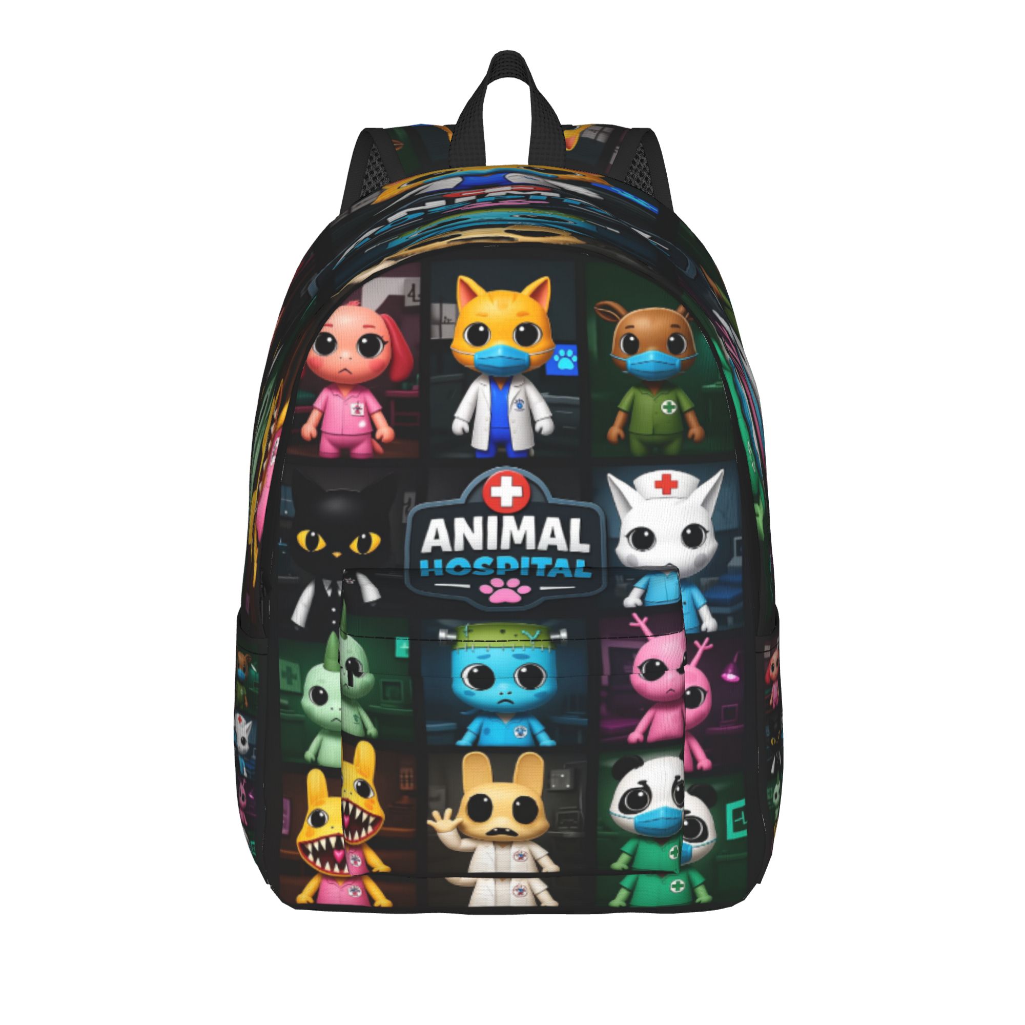 ホラーゲーム、動物、病院、カジュアルバックパック、スポーツ、 - Canvas Backpack Casual のレビューと価格