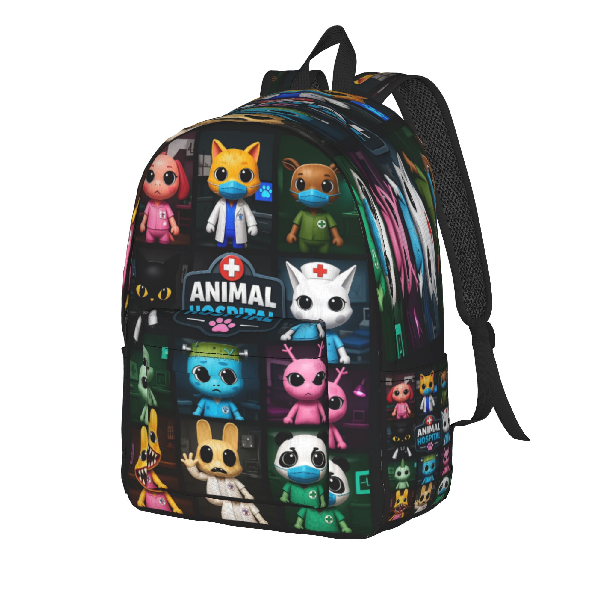 ホラーゲーム、動物、病院、カジュアルバックパック、スポーツ、 - Canvas Backpack Casual のレビューと価格