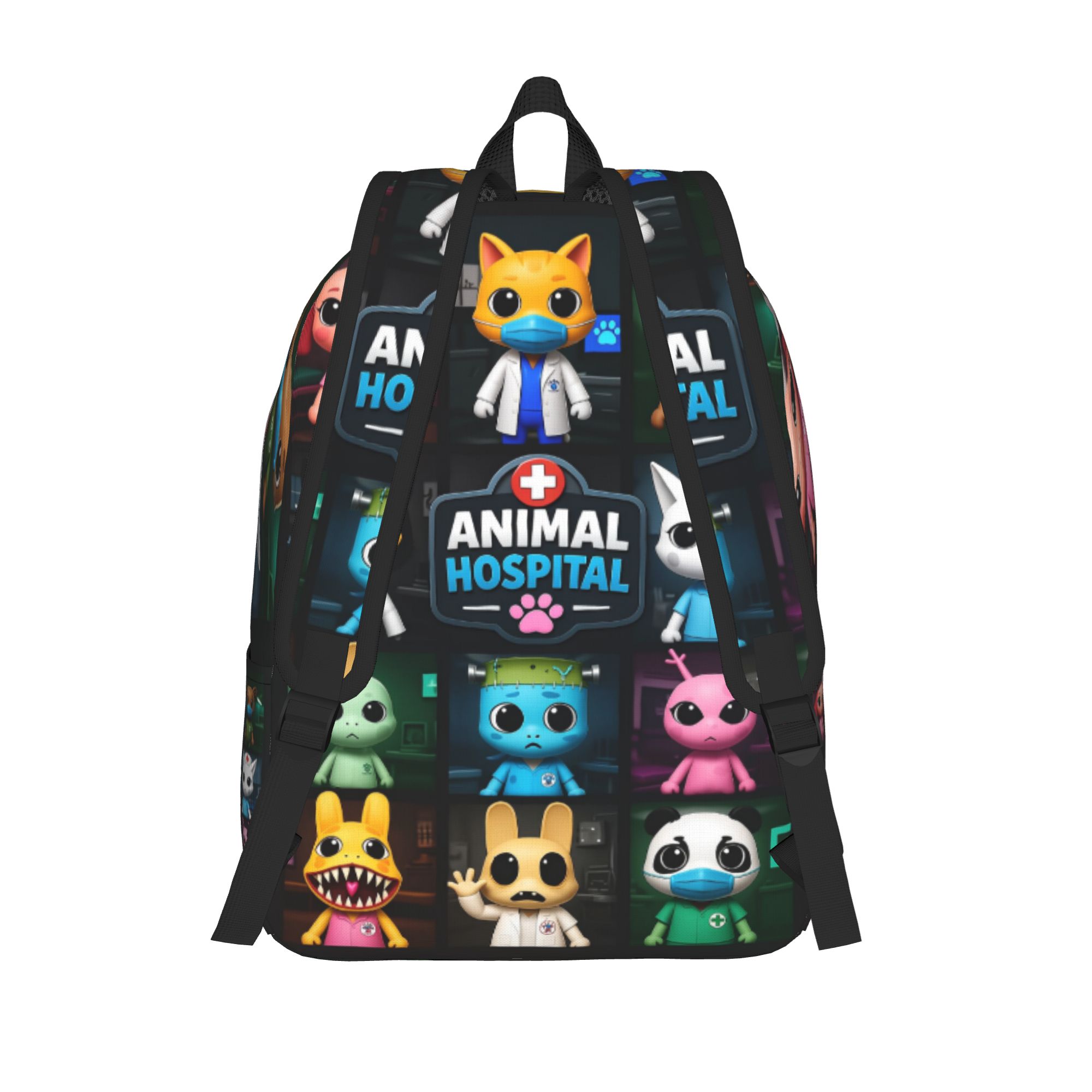 ホラーゲーム、動物、病院、カジュアルバックパック、スポーツ、 - Canvas Backpack Casual のレビューと価格