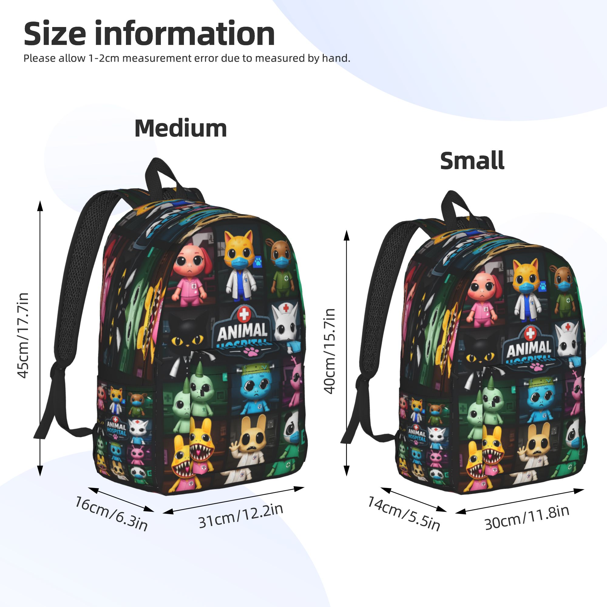 ホラーゲーム、動物、病院、カジュアルバックパック、スポーツ、 - Canvas Backpack Casual のレビューと価格