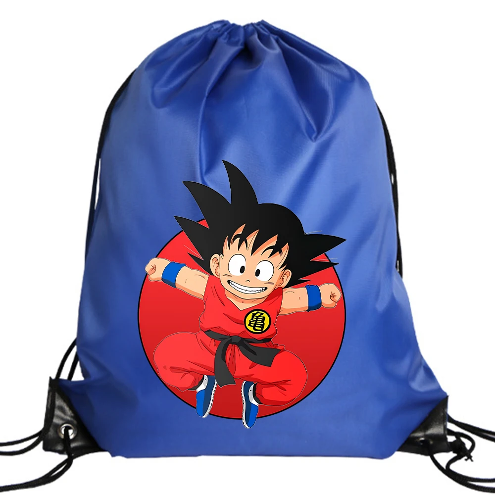 ドラゴンズボールポリエステル巾着バッグ孫悟空ジムスポーツバッ - Travel Backpack Anti Theft のレビューと価格