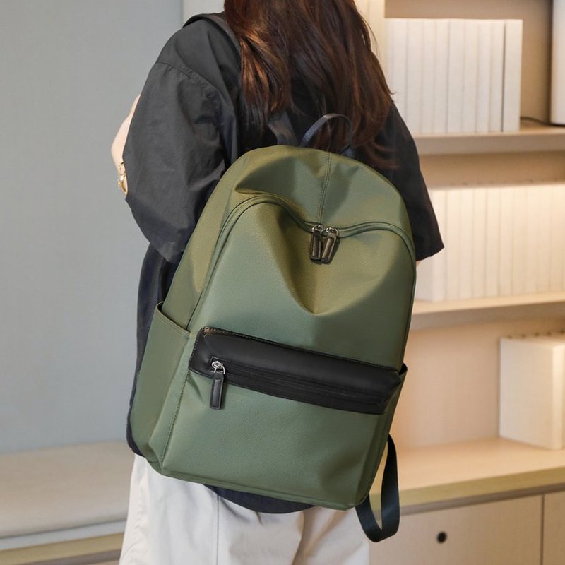 大容量ブラックカジュアルバックパック、防水ナイロン製スクール - Canvas Backpack Casual のレビューと価格
