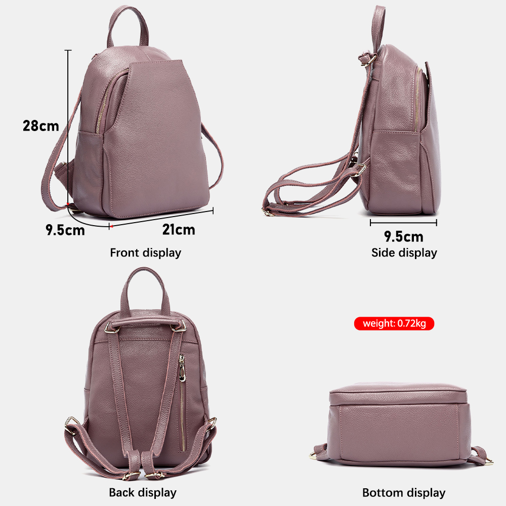 Zency チャーム女性バックパック 100% 本革盗難防止 - Travel Backpack Anti Theft のレビューと価格