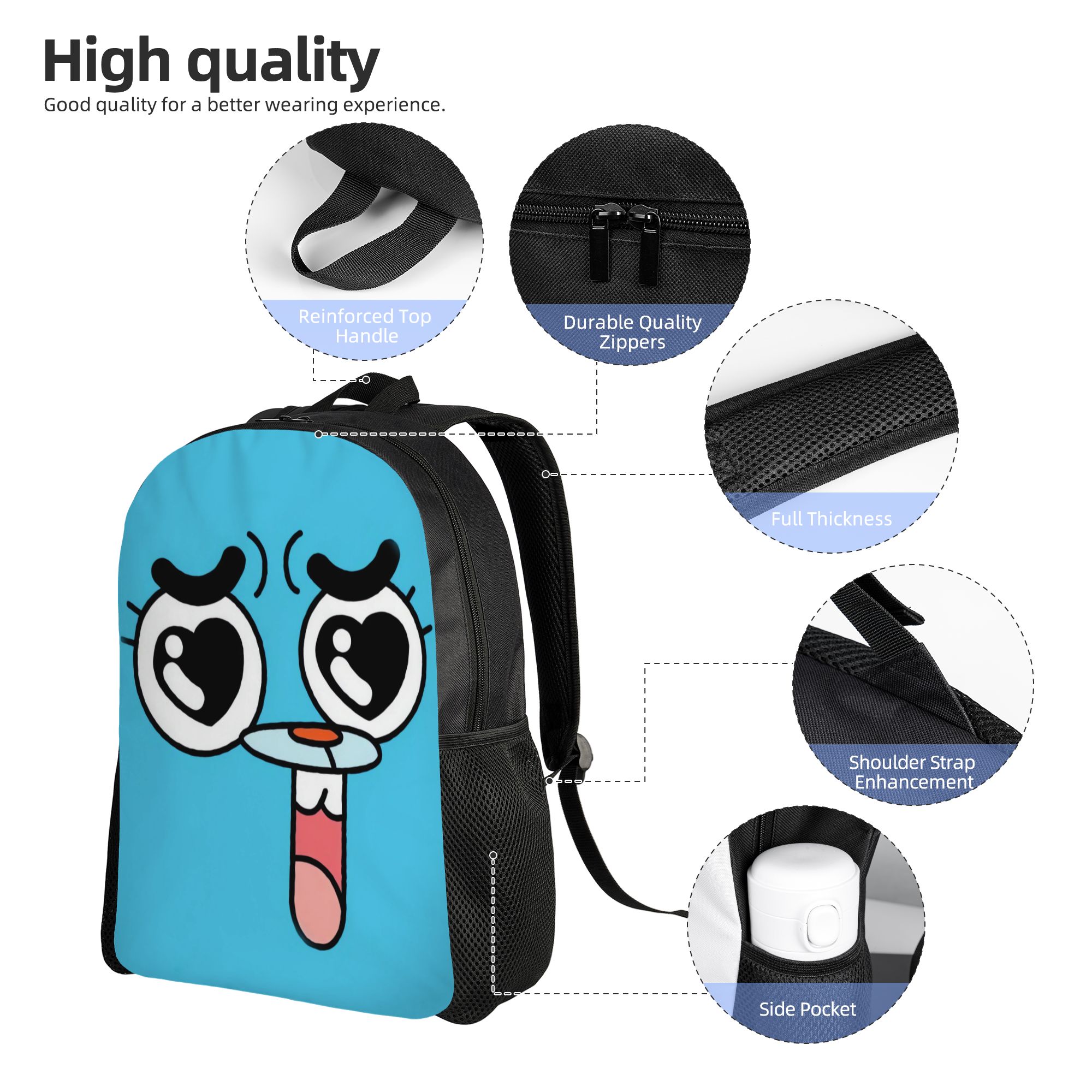 ガムボール・ガムボール・ワターソン　素晴らしい漫画バックパッ - School Backpack Teen のレビューと価格