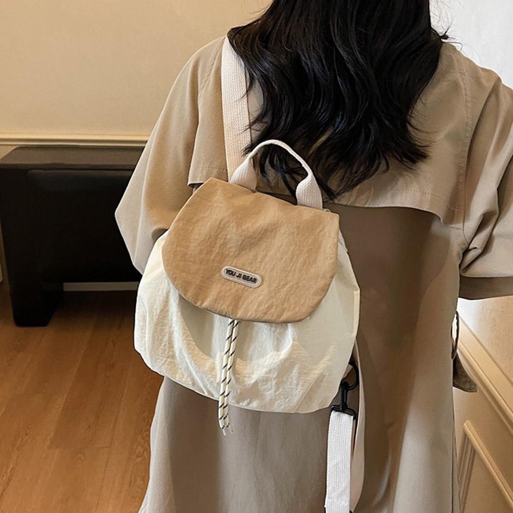 女性用ナイロンバックパック 軽量韓国風スクールバックパック  - Canvas Backpack Casual のレビューと価格