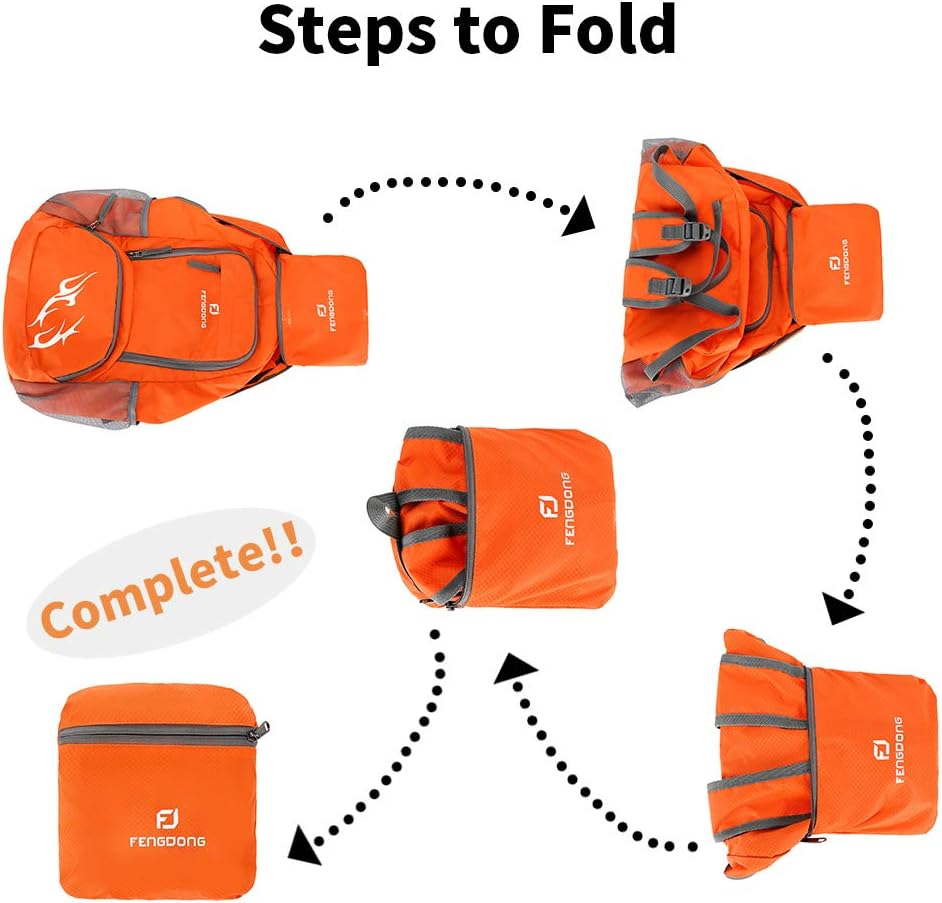 FENGDONG 35L 軽量折りたたみ式防水パッカブルトラ - Foldable Backpack Small のレビューと価格