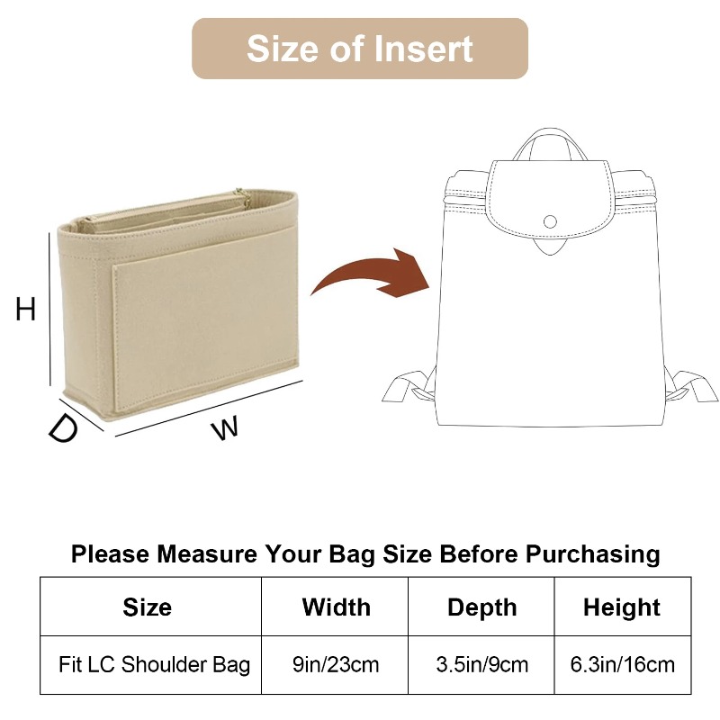 軽量バックパックインナーバッグハンドバッグ用財布オーガナイザ - Backpack Insert Organizer のレビューと価格